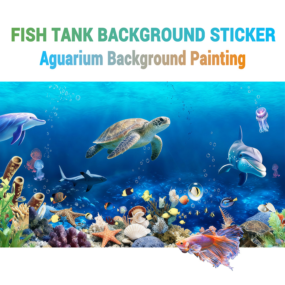Aquarium Fish Dolphin - Fondo para acuario, decoración para pecera,