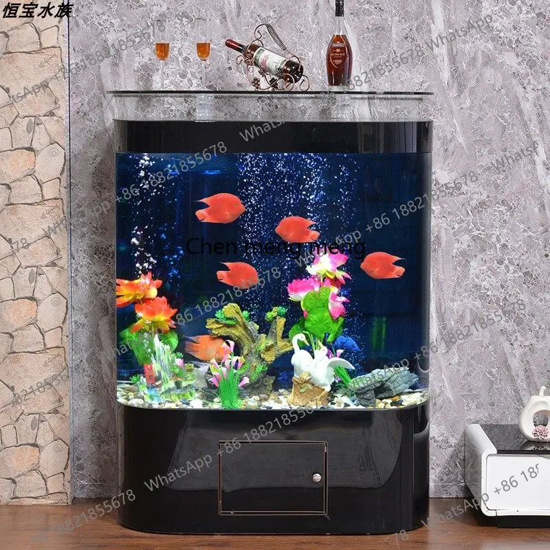 Aquarium Fish Sale - Acuario curvo moderno y sencillo de