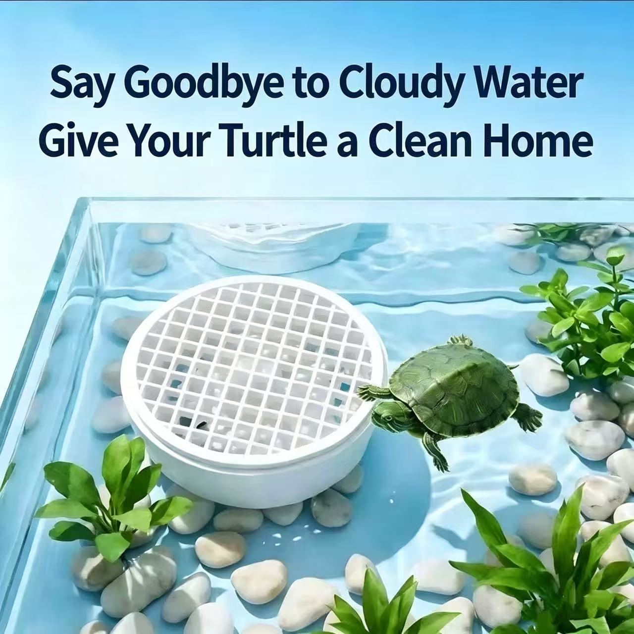 Aquarium Fish Waste Collector - Recolector de excrementos de tortuga, recolector