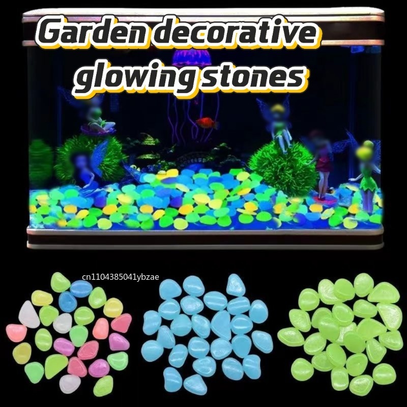 Aquarium Fish Store - 100-1000 piezas de roca luminosa, guijarros