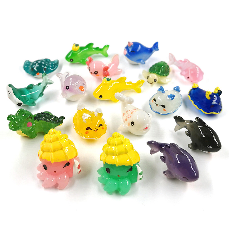Aquarium Fish Dolphin - Figuras de tiburón, ballena, tortuga, delfín,