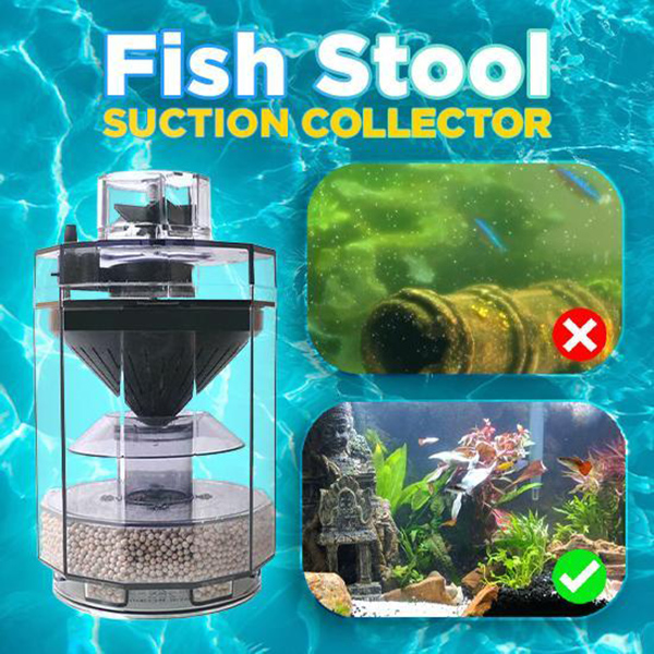 Aquarium Fish Waste Collector - Colector de residuos de pecera, eliminador