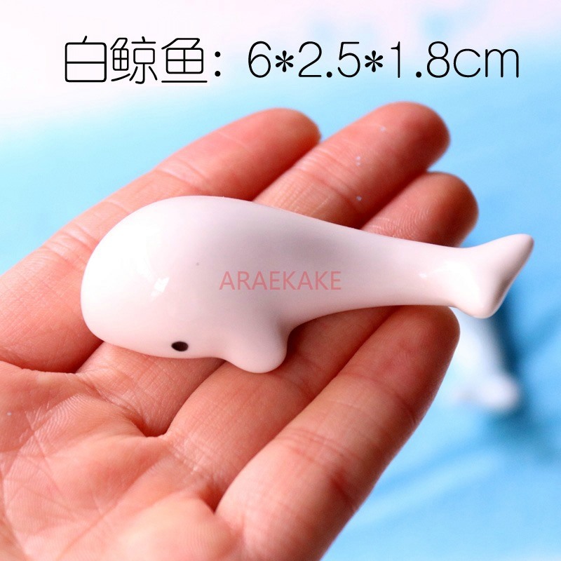 Aquarium Fish Dolphin - Adornos de cerámica de ballena y