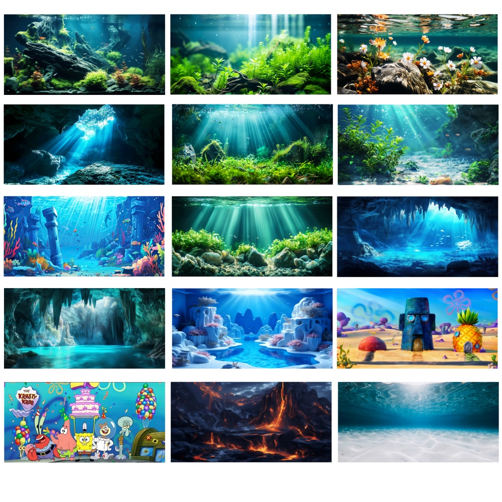 Pegatina de Fondo para Acuario - Aquarium Fish Wallpaper reseña y precio