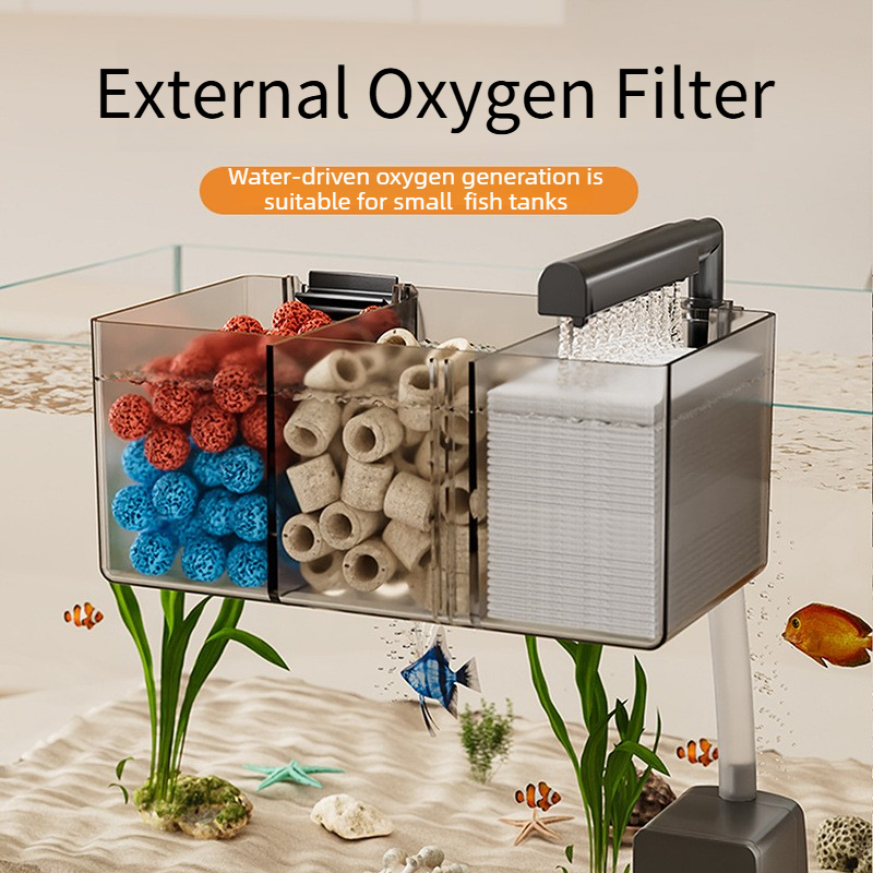 Caja de filtro de acuario pequ - Aquarium Fish Waste Collector reseña y precio