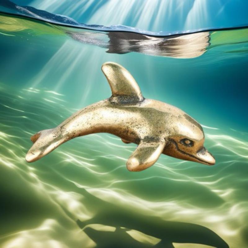 Figurita de Delfín de Latón en - Aquarium Fish Dolphin reseña y precio