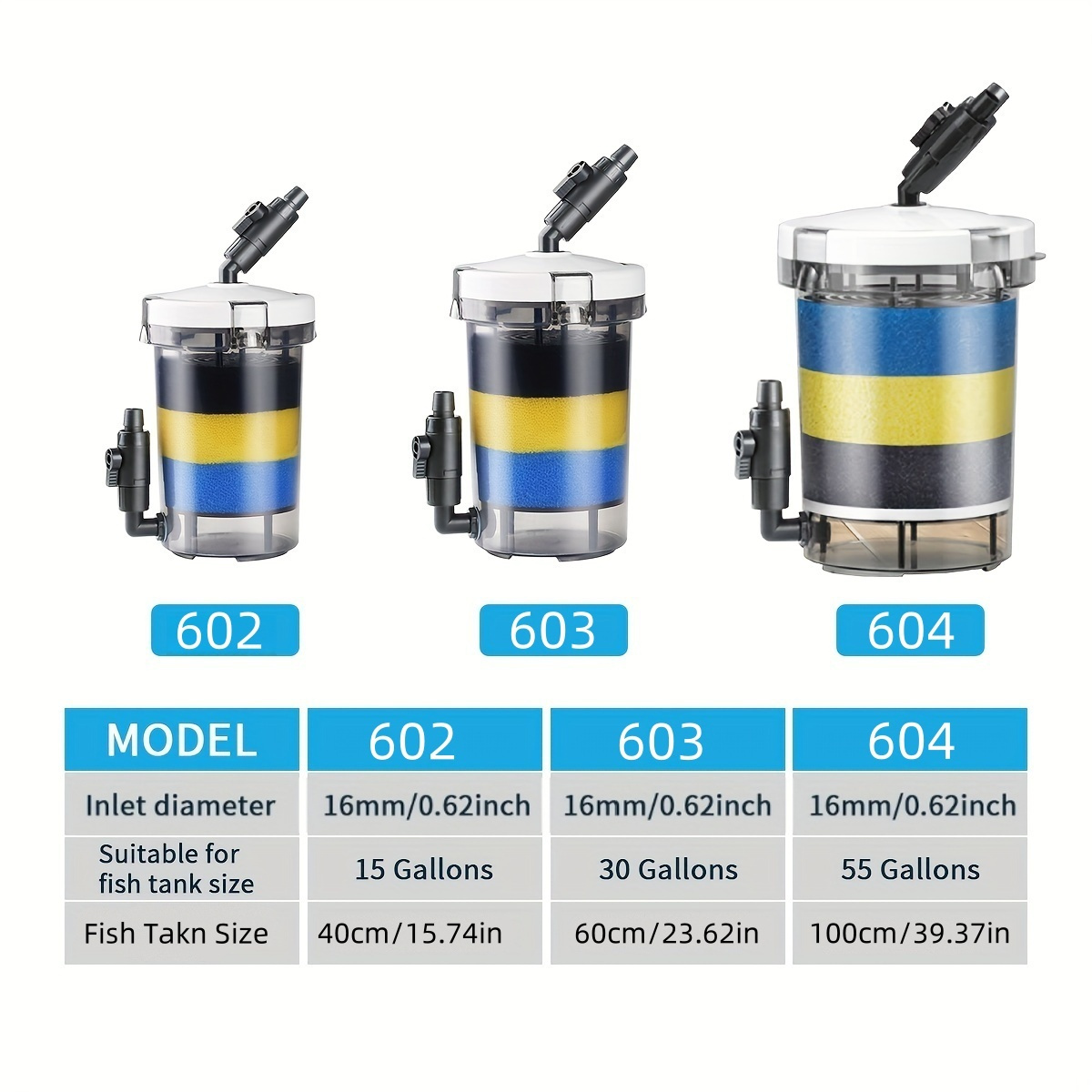 SUNSUN EW-602 EW-603 EW-604 Cu - Aquarium Fish Waste Collector reseña y precio
