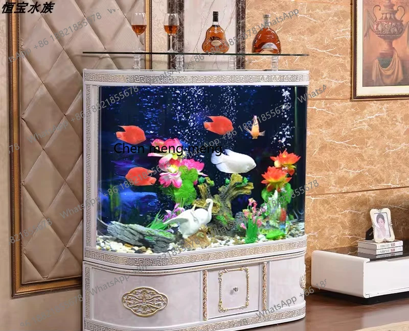 Acuario curvo moderno y sencil - Aquarium Fish Sale reseña y precio