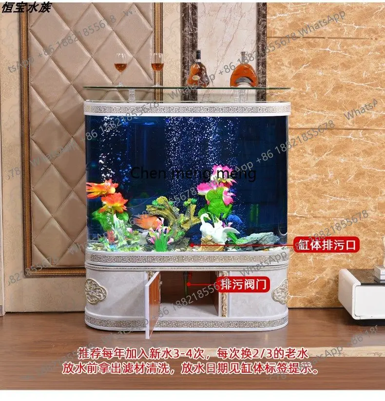Acuario curvo moderno y sencil - Aquarium Fish Sale reseña y precio