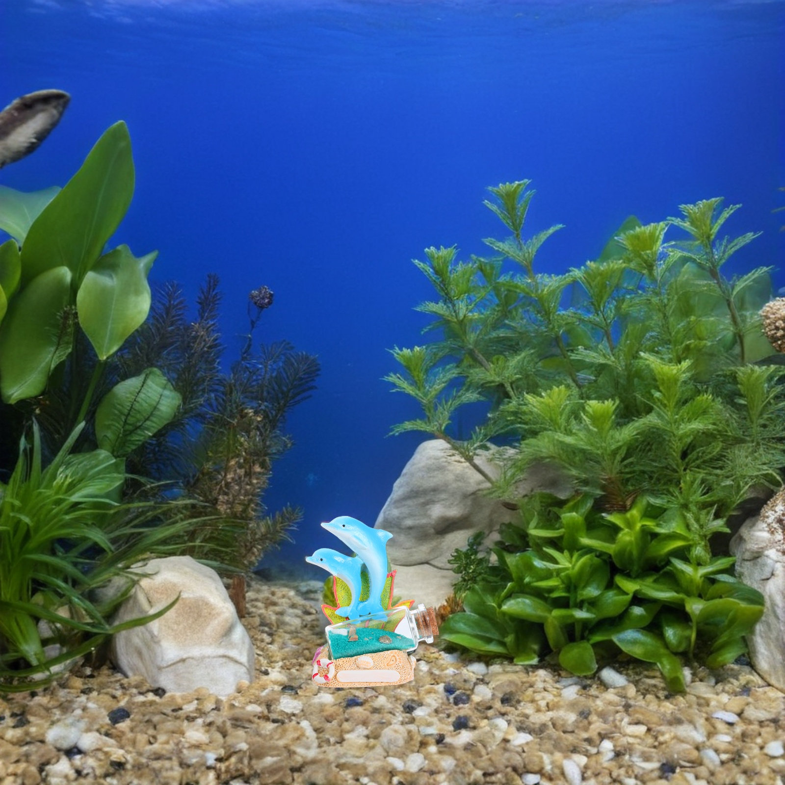 Escultura de Delfín, Botella D - Aquarium Fish Dolphin reseña y precio