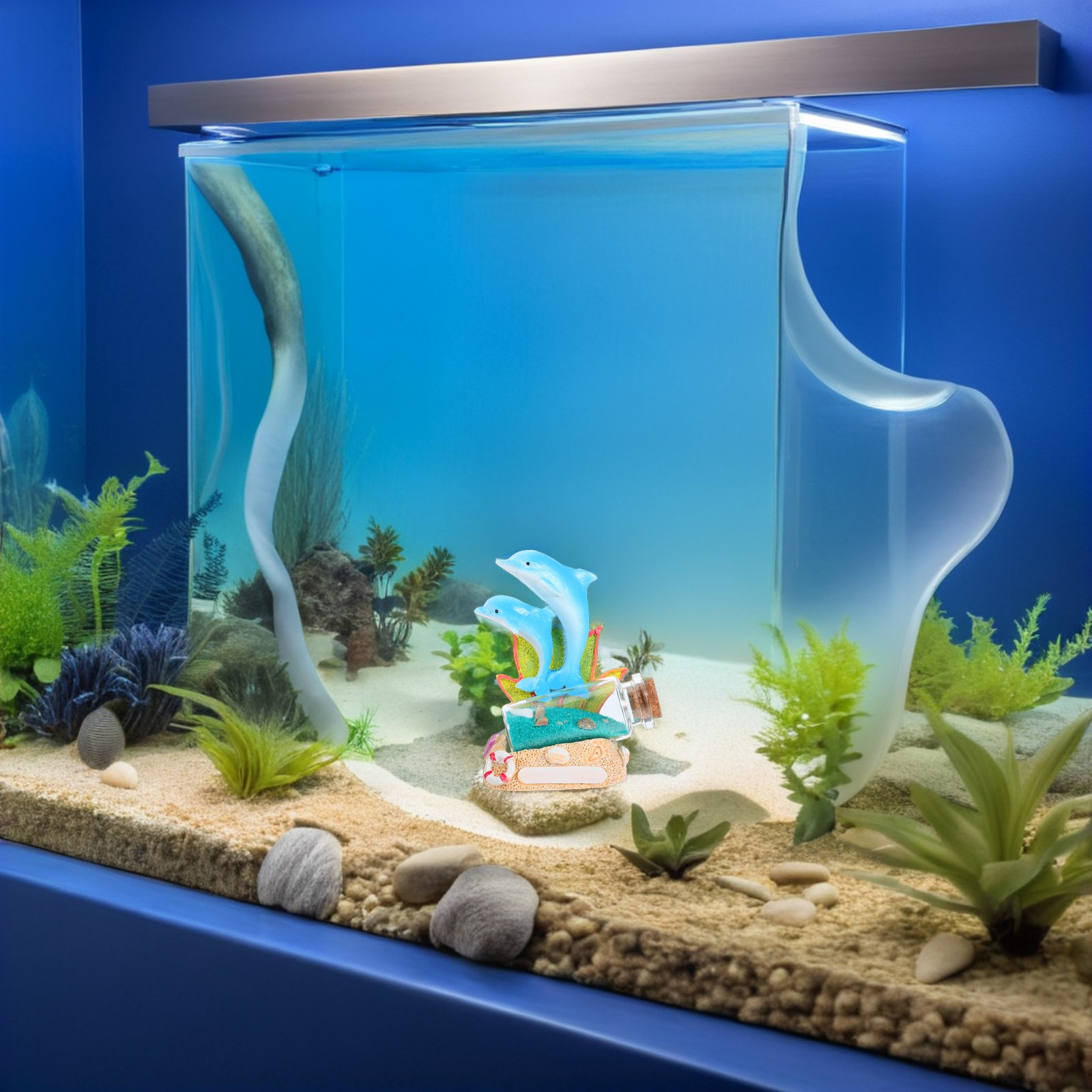 Escultura de Delfín en Resina, - Aquarium Fish Dolphin reseña y precio
