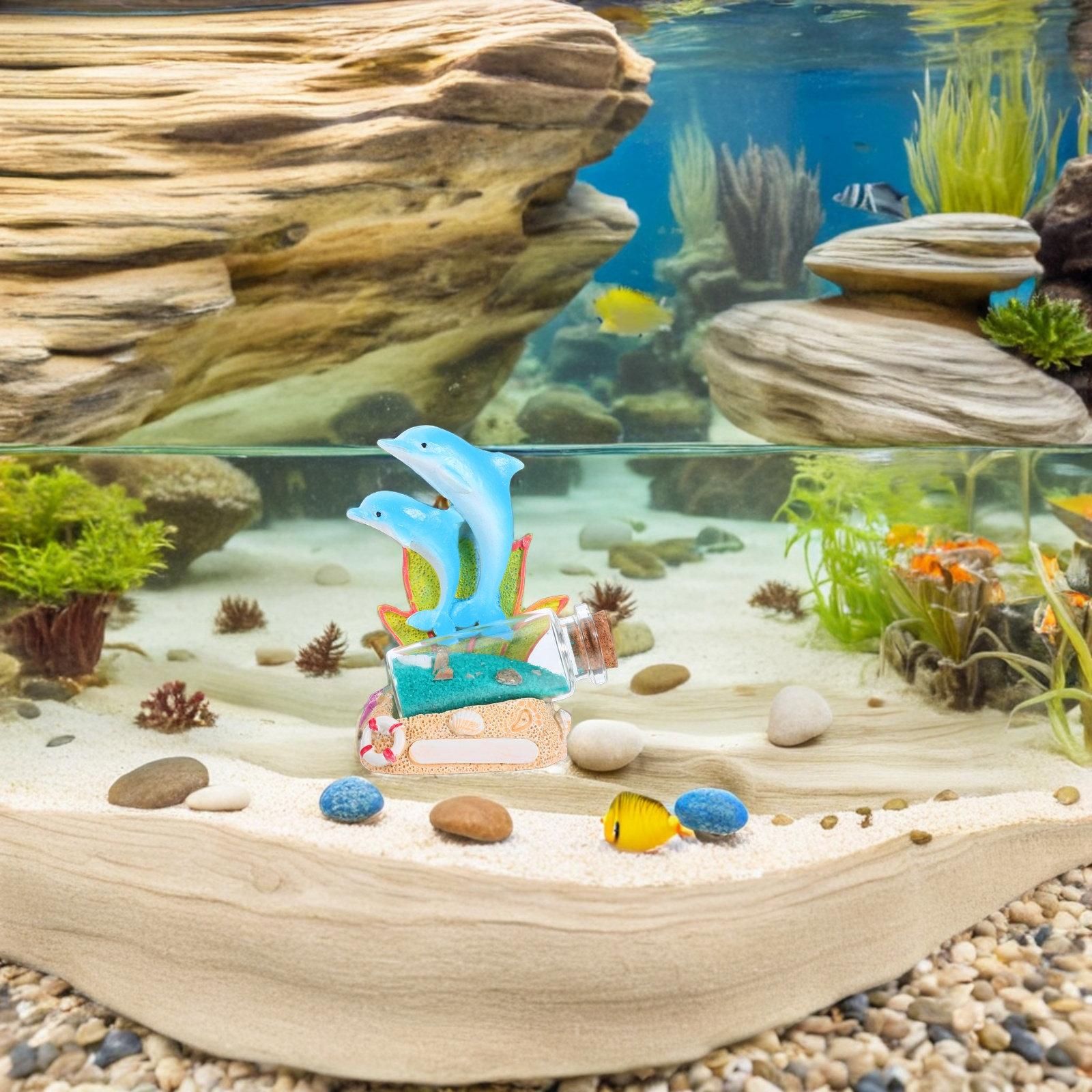 Escultura de Delfín en Resina, - Aquarium Fish Dolphin reseña y precio