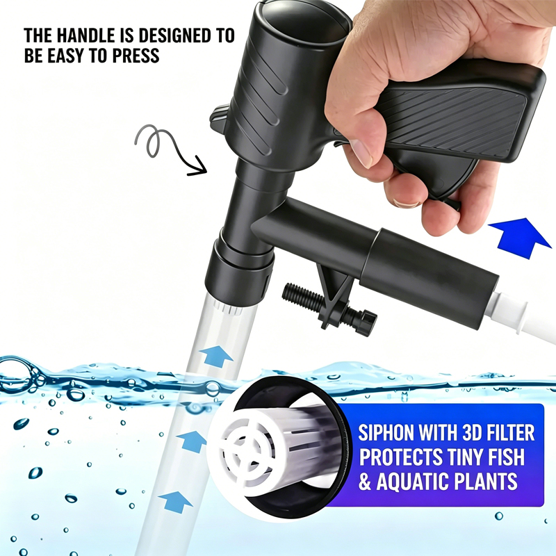 Bomba de Cambio de Agua para A - Aquarium Fish Waste Collector reseña y precio