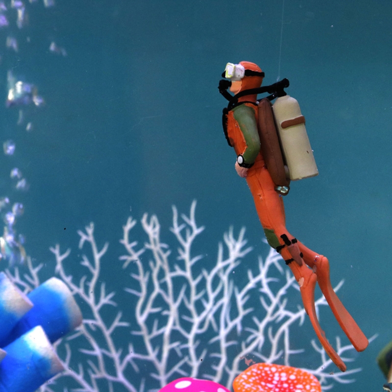 Decoración de buzo de acuario, - All Fish In Aquarium reseña y precio