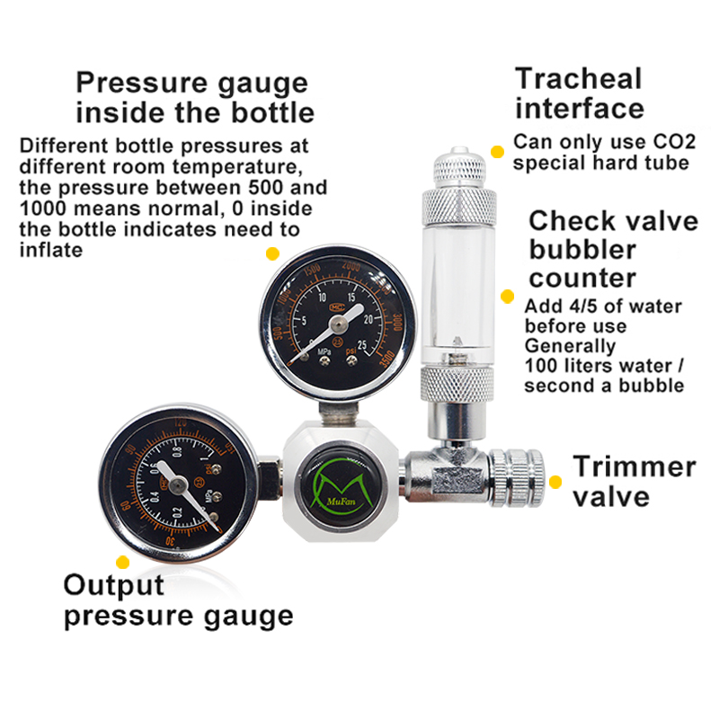 Regulador de CO2 para acuario, - Aquarium Fish Store reseña y precio