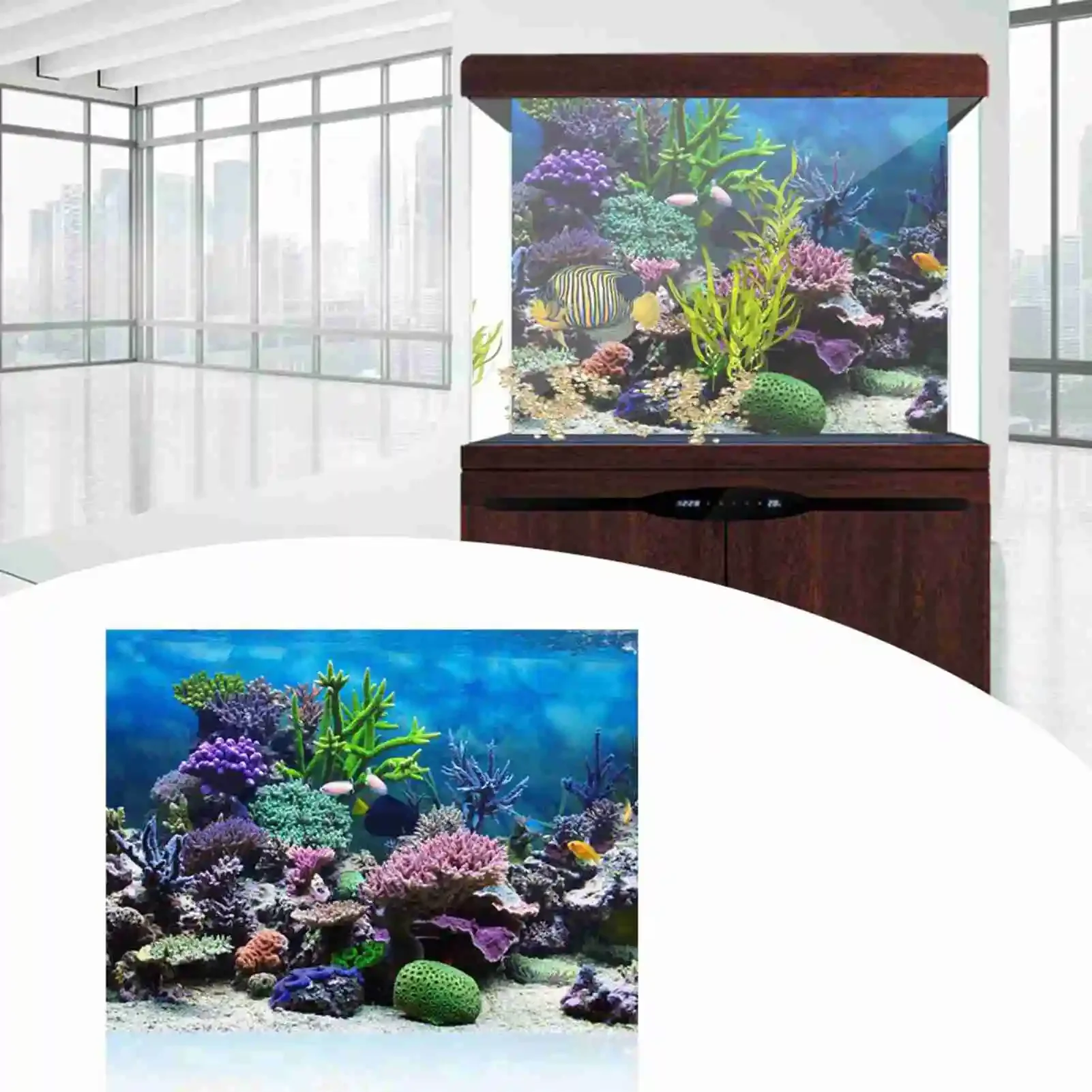 Póster de paisaje de acuario 3 - Aquarium Fish Wallpaper reseña y precio