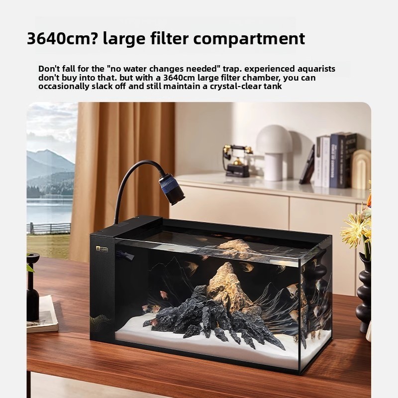 Acuario de escritorio de vidri - All Fish In Aquarium reseña y precio