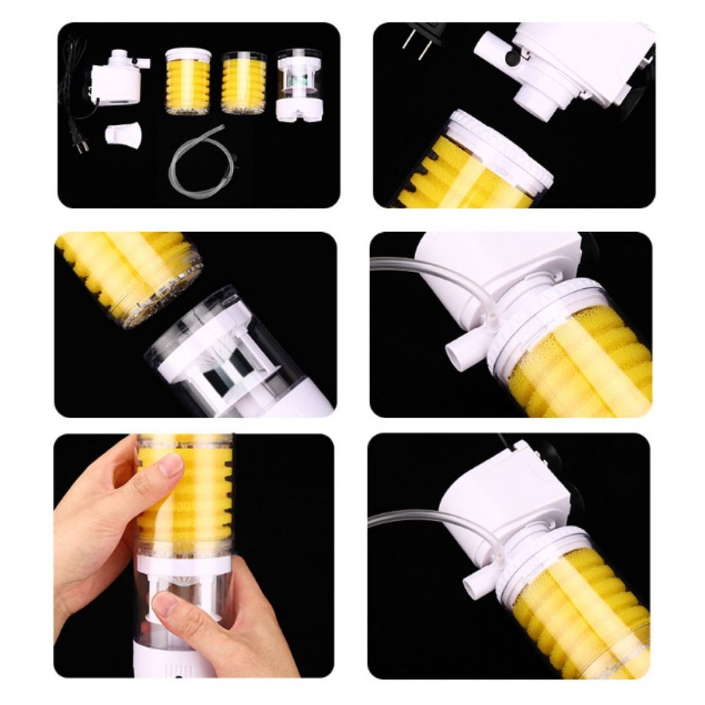 Filtro silencioso para pecera, - Aquarium Fish Waste Collector reseña y precio